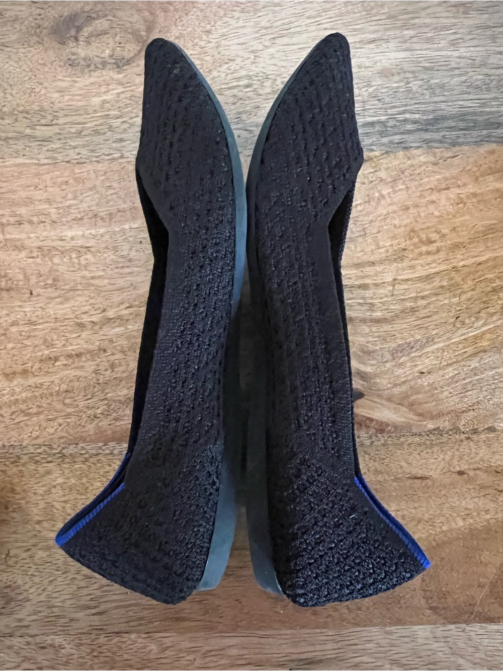 Rothy's The Point Ballet Flats Womens Black Pointed Toe Size 7.5 - Picture 6 of 9